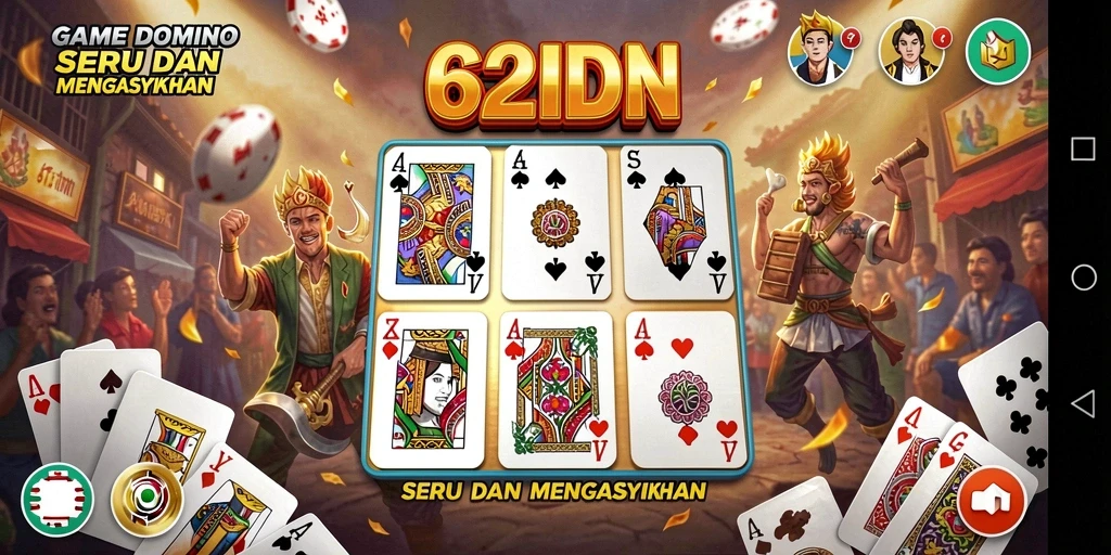 Gameplay Domino yang seru dan menantang di 62IDN.