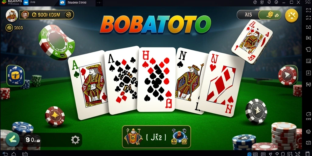Gameplay seru dan interaktif BOBATOTO yang menampilkan domino.