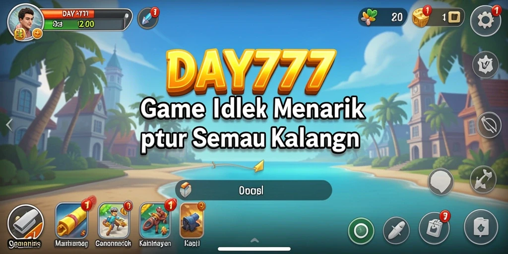 Screenshot utama DAY777 yang menunjukkan gameplay seru dan menarik.