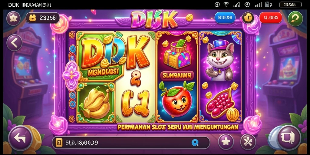 Screenshot menampilkan gameplay DKK yang menarik dengan tema Slot yang beragam.