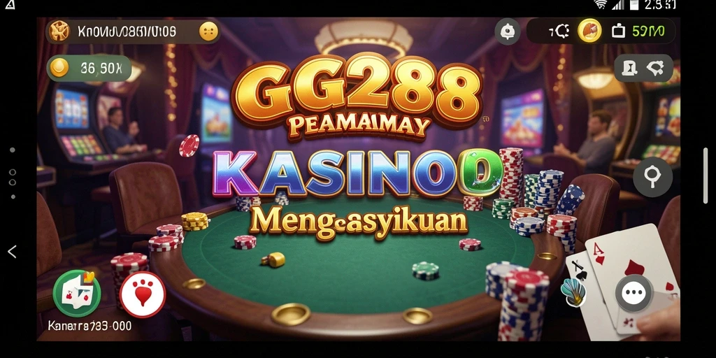 Tampilan mendebarkan dari gameplay GG288 yang menampilkan aksi Kasino.