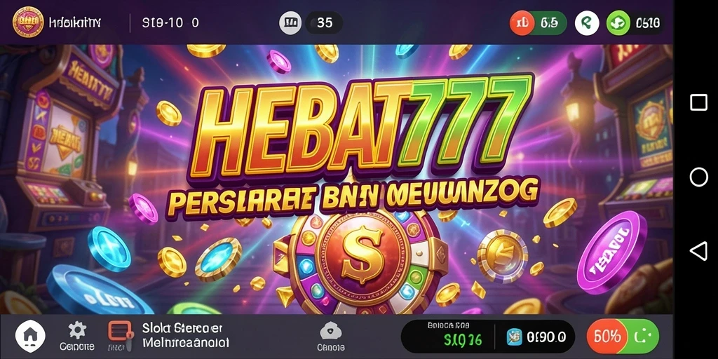Screenshot HEBAT777 menunjukkan grafis slot yang memukau dan gameplay yang seru.