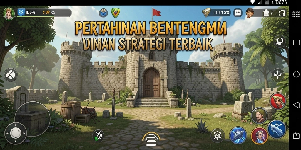Tangkapan layar menampilkan aksi seru dari gameplay Tower Defense ID678.