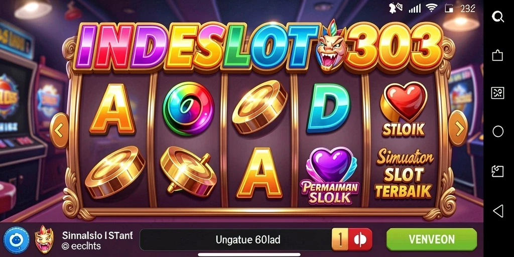 Tampilan gameplay menarik dari INDESLOT303 saat berputar slot.