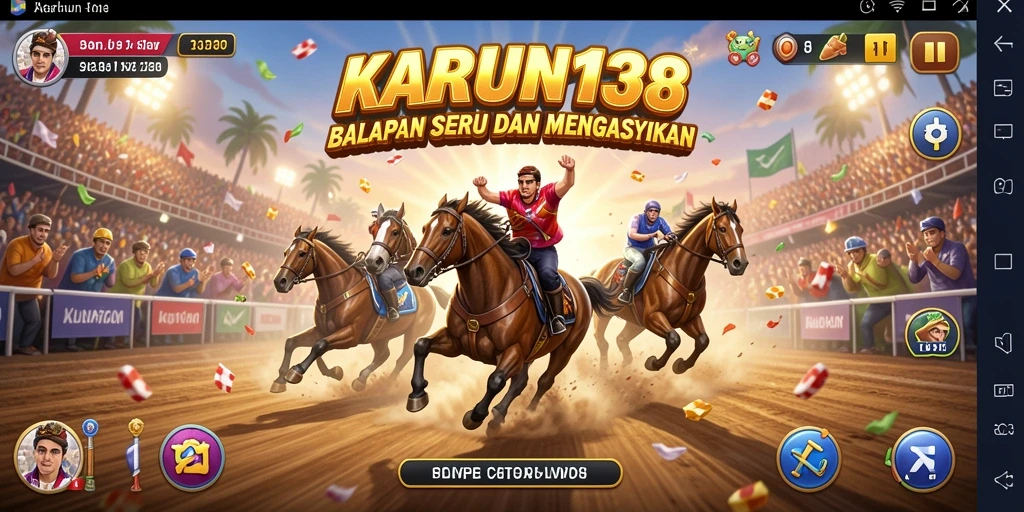 Gameplay karekter balapan yang seru dan menegangkan.