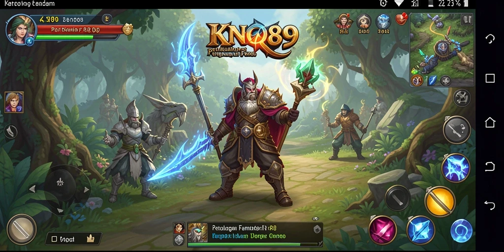 Screenshot KNO89 menunjukkan aksi mendebarkan dalam petualangan RPG.