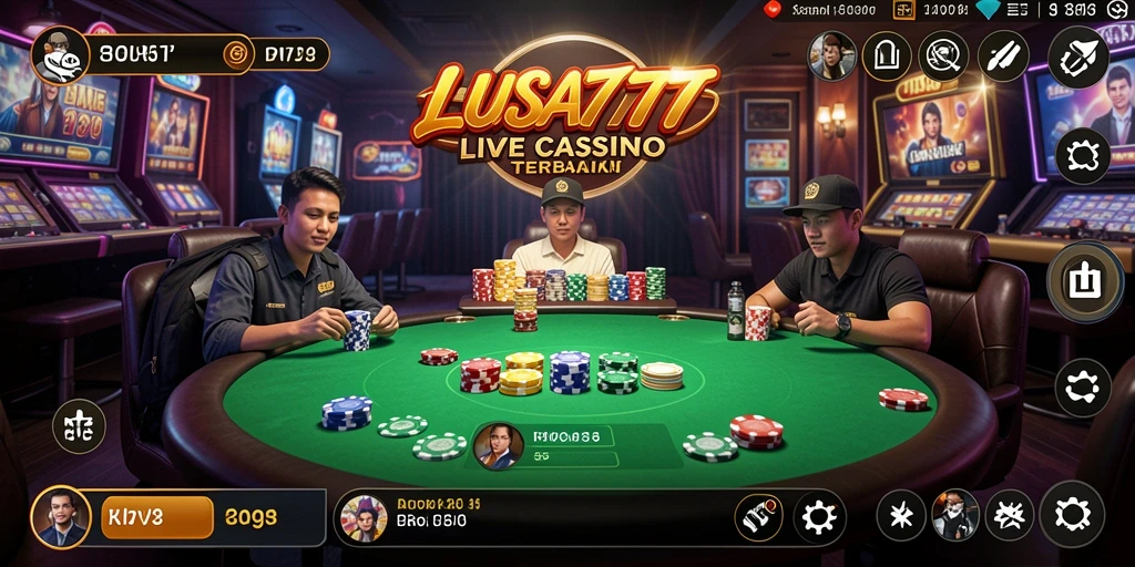 Tampilan gameplay LUSA777 yang menarik dan interaktif dalam Live Casino.