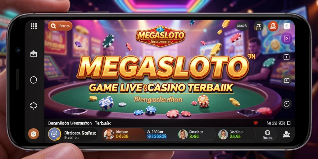 Tampilan gameplay menawan dari MEGASLOTO Live Casino yang mendebarkan.