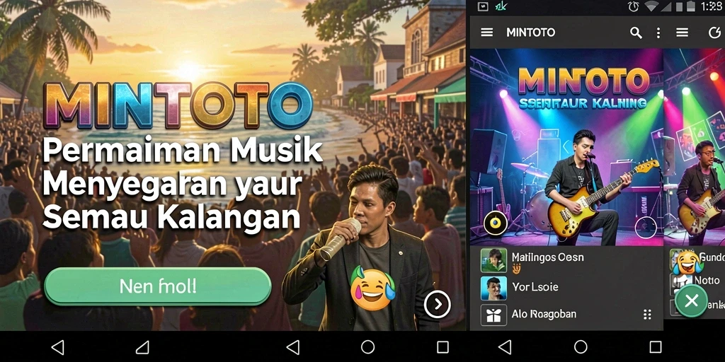 Tangkapan layar MINTOTO menampilkan gameplay musik yang mengasyikkan.