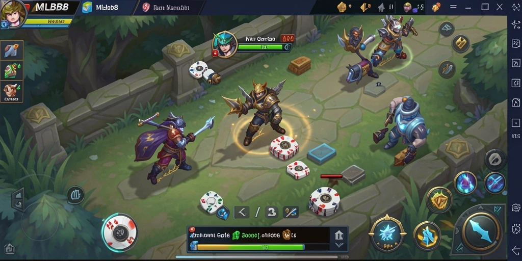 Tampilan antarmuka gameplay Gaple yang menarik dan interaktif.
