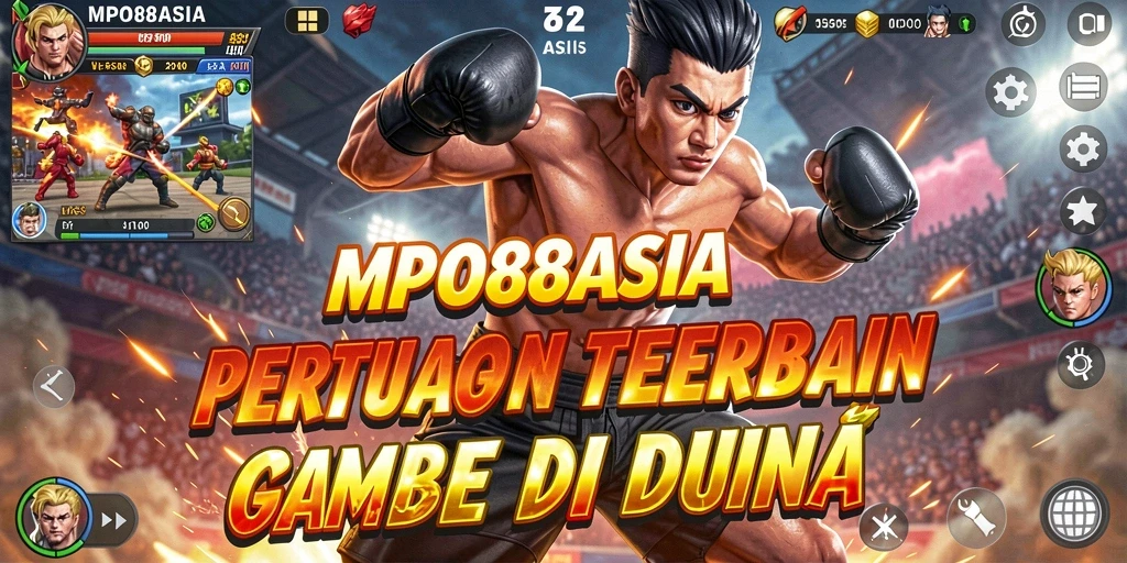 Screenshot menampilkan pertarungan seru dalam game Fighting MPO88ASIA.