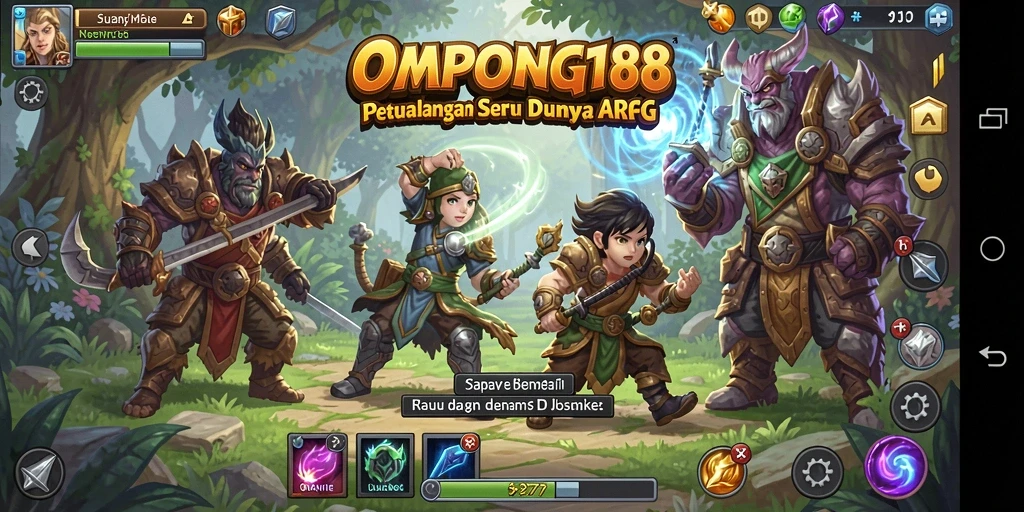 Screenshot gameplay OMPONG188 menampilkan aksi seru dalam dunia ARPG.