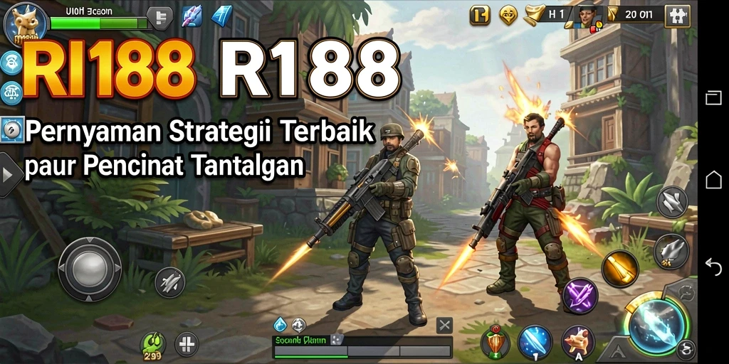 Tangkapan layar utama RI188 menampilkan momen epic dari gameplay strategi.