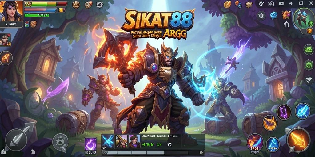 Screenshot SIKAT88 menampilkan aksi seru dalam pertempuran ARPG.