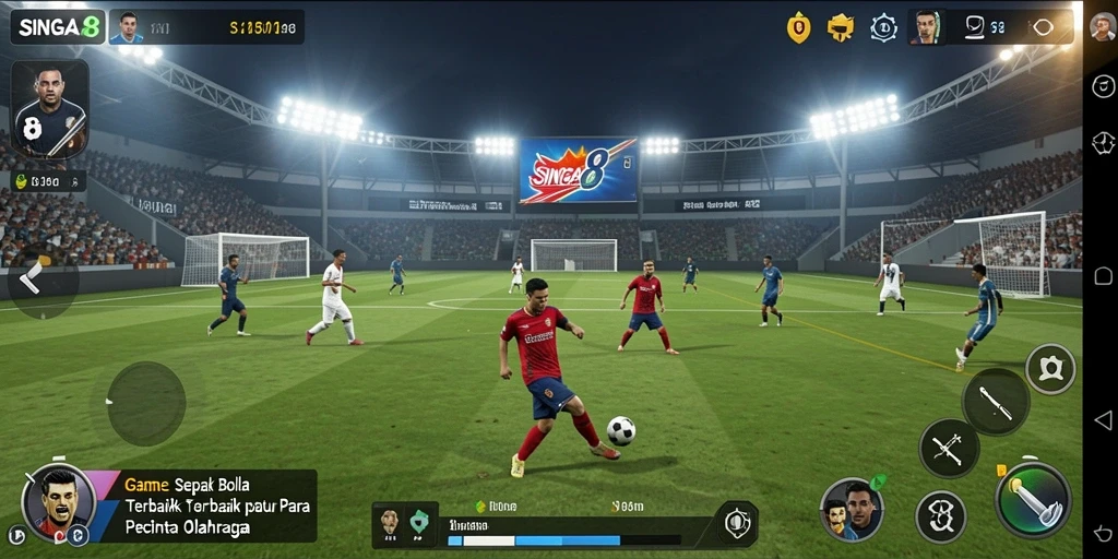 Tampilan gameplay SINGA8 yang mendebarkan dan grafis memukau.