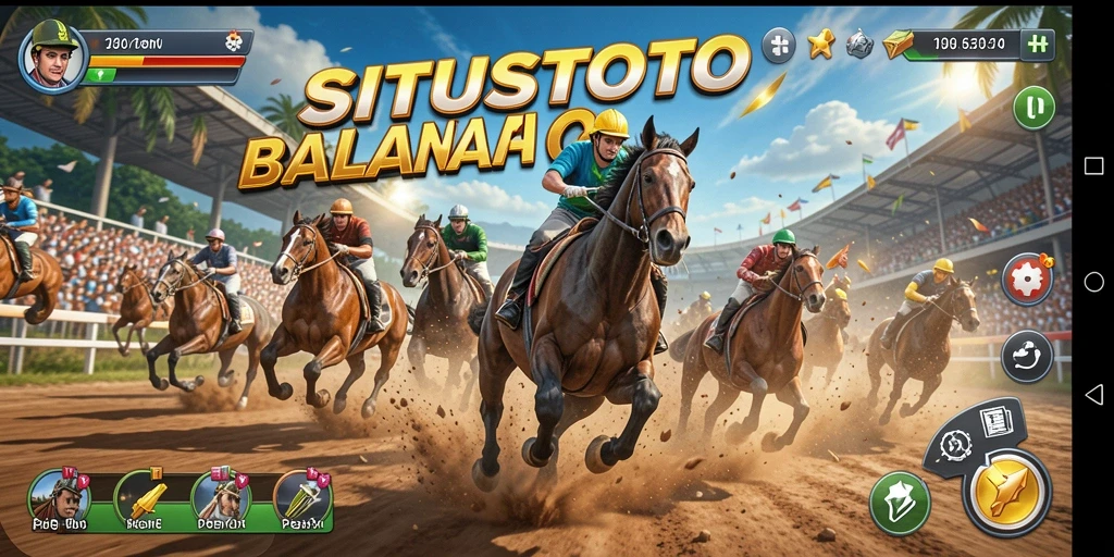 Screenshot dari gameplay balapan yang mendebarkan di SITUSTOTO.