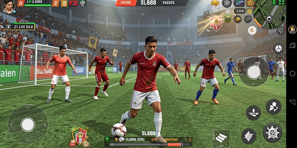 Tampilan menarik gameplay SL888 yang penuh aksi olahraga.