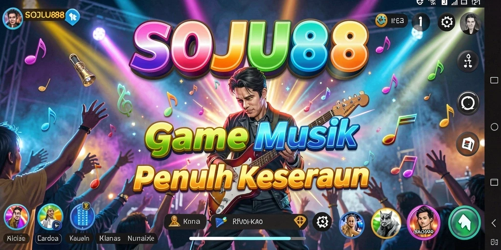 Tampilan gameplay SOJU88 yang menarik dan interaktif saat bermain musik.