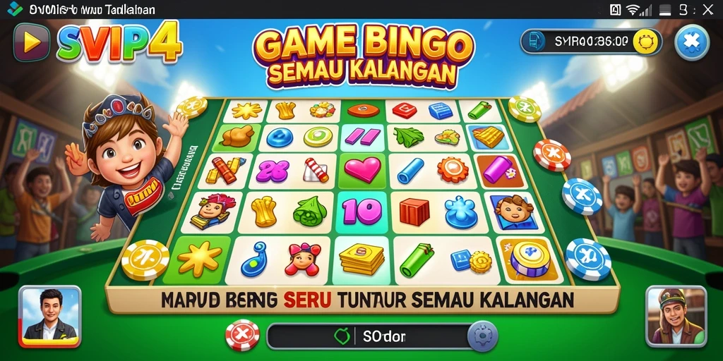 Tampilan gameplay Bingo yang menarik dan seru di SVIP4.