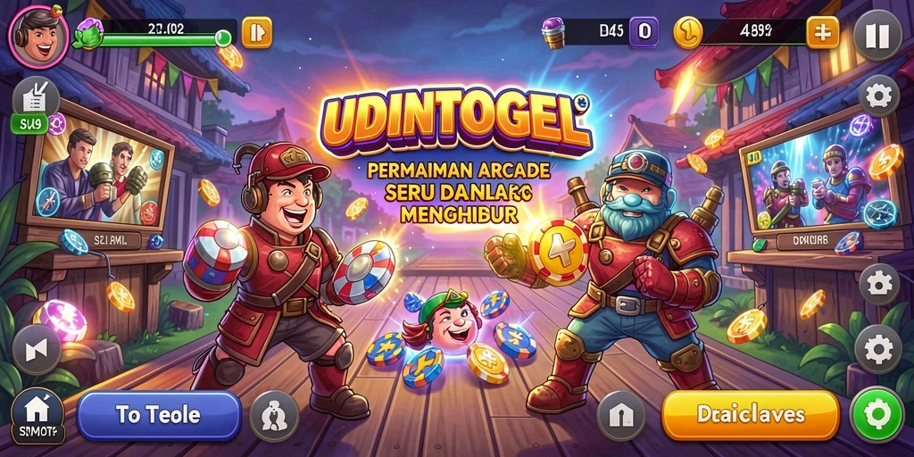 Screenshot gameplay UDINTOGEL menampilkan aksi seru dan visual yang menarik.